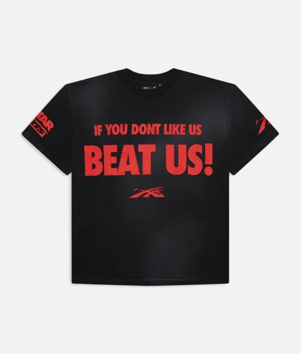 Hellstar Beat Us! T-Shirt Red Black